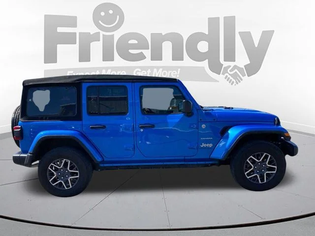Used 2024 Blue Jeep Sahara image 4