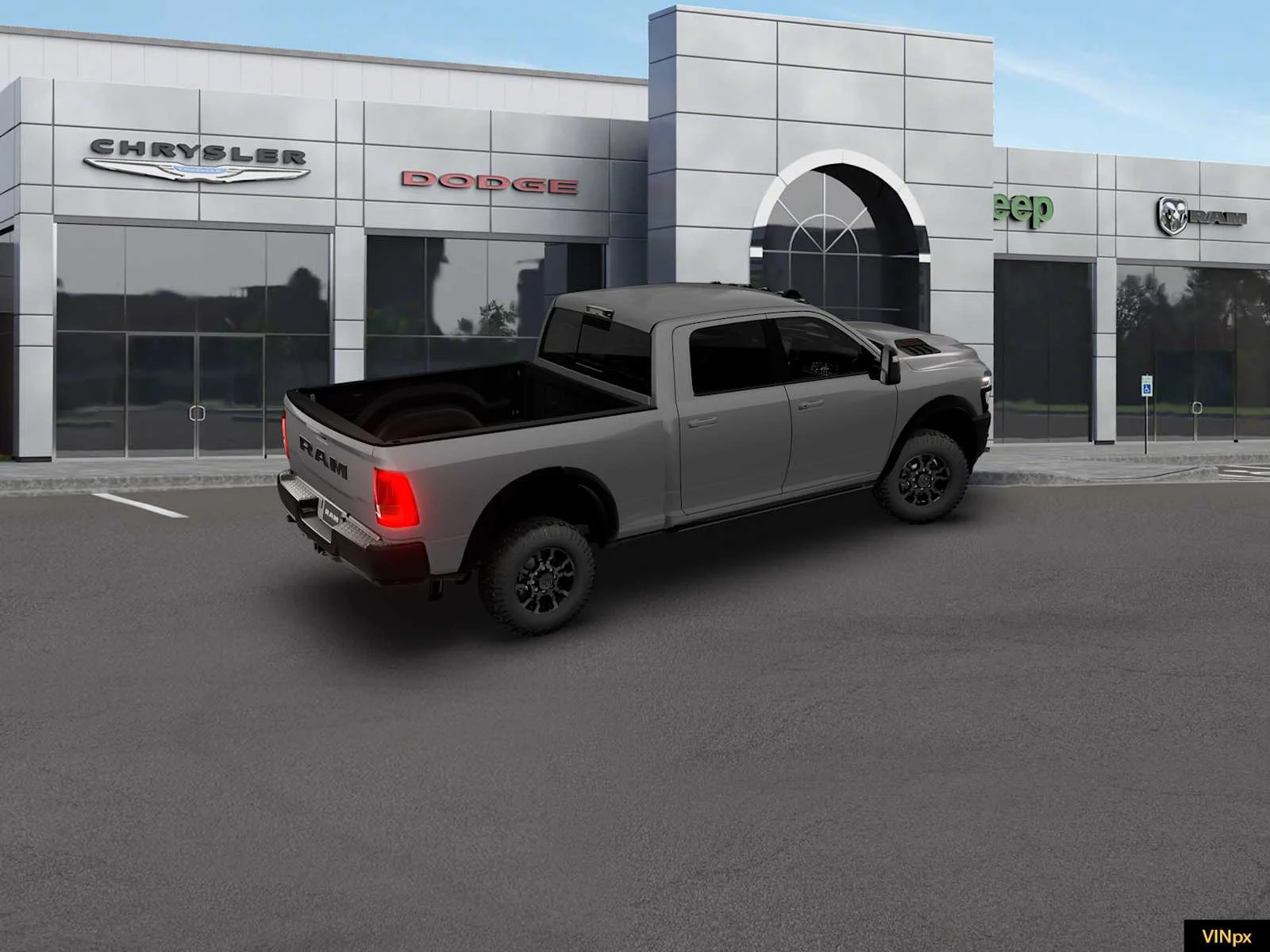 New 2026 Ceramic Gray Clear-Coat Exterior Paint RAM Power Wagon image 8