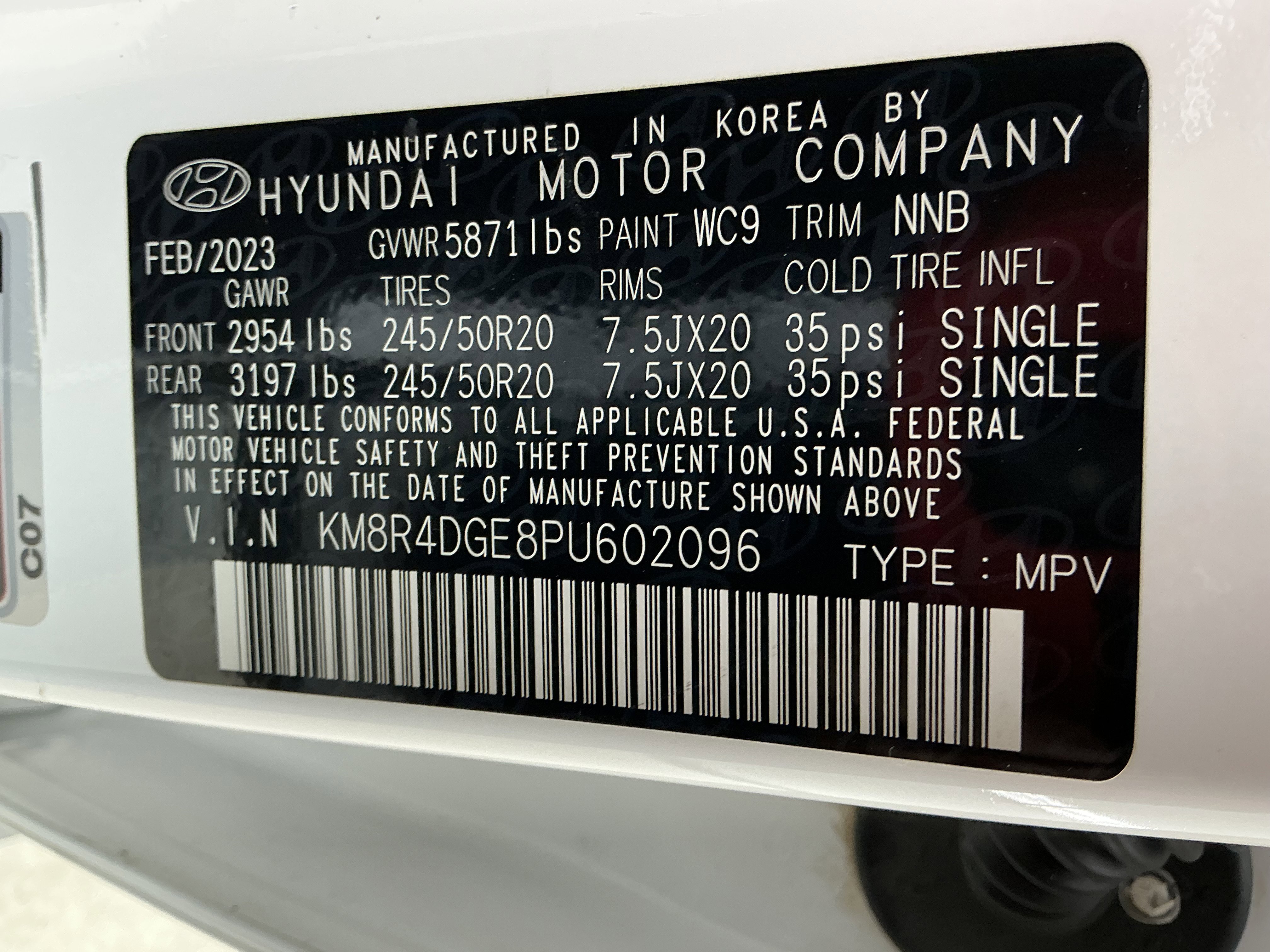 Used 2023 Hyper White Hyundai SEL image 14
