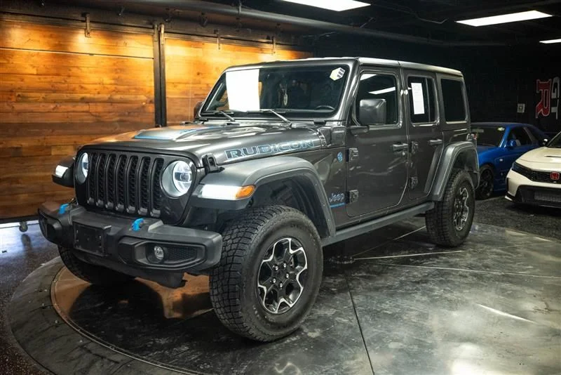 Used 2023 Gray Jeep Rubicon 4xe image 1