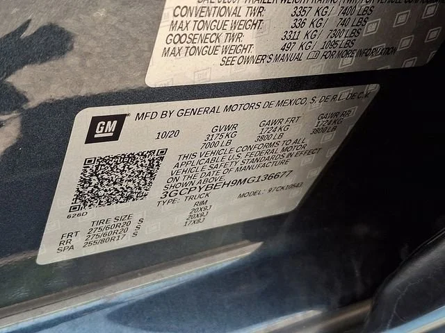 Used 2021 SHADOW GRAY METALLIC Chevrolet Custom image 25