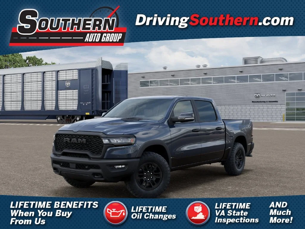 New 2027 Forged Blue Metallic Exterior Paint RAM Rebel image 1