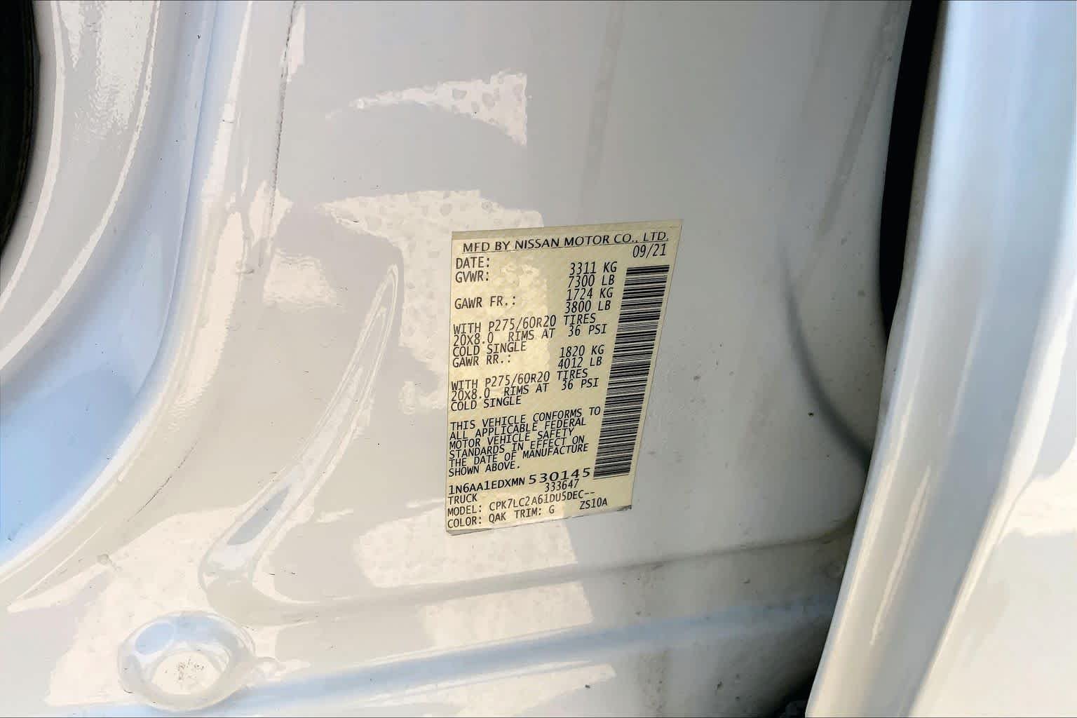Used 2021 Glacier White Nissan SV image 37
