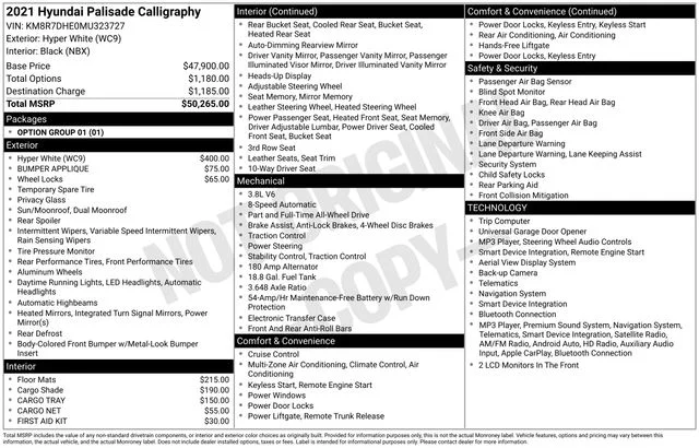 Used 2021 White Hyundai Calligraphy image 17