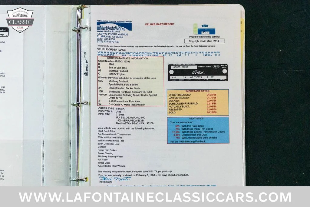 Used 1968 Red Ford Fastback image 3