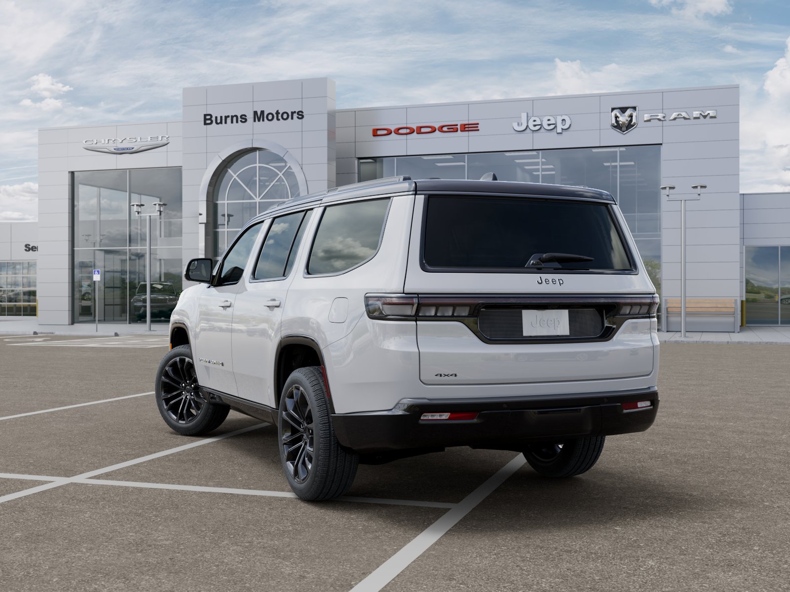 New 2026 Bright White Clear-Coat Exterior Paint Jeep Summit Reserve Black image 29