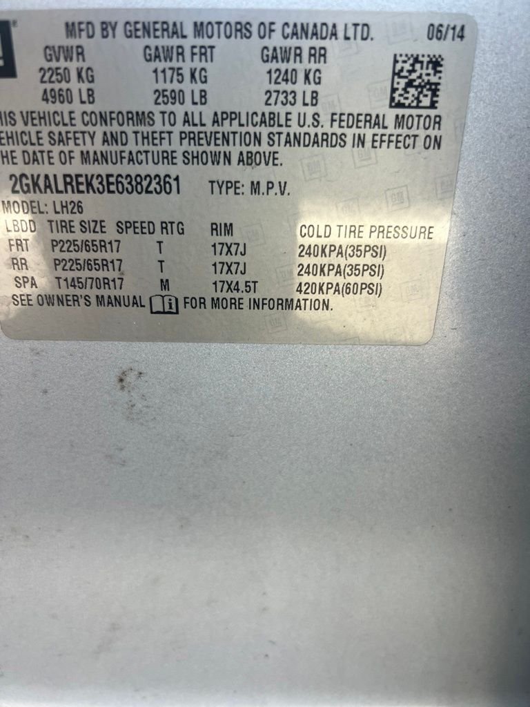 Used 2014 GMC Terrain SLE-2 with VIN 2GKALREK3E6382361 for sale in Savoy, IL