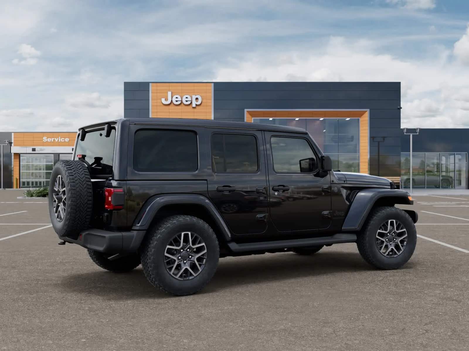 New 2027 Black Clearcoat Jeep Sahara image 4