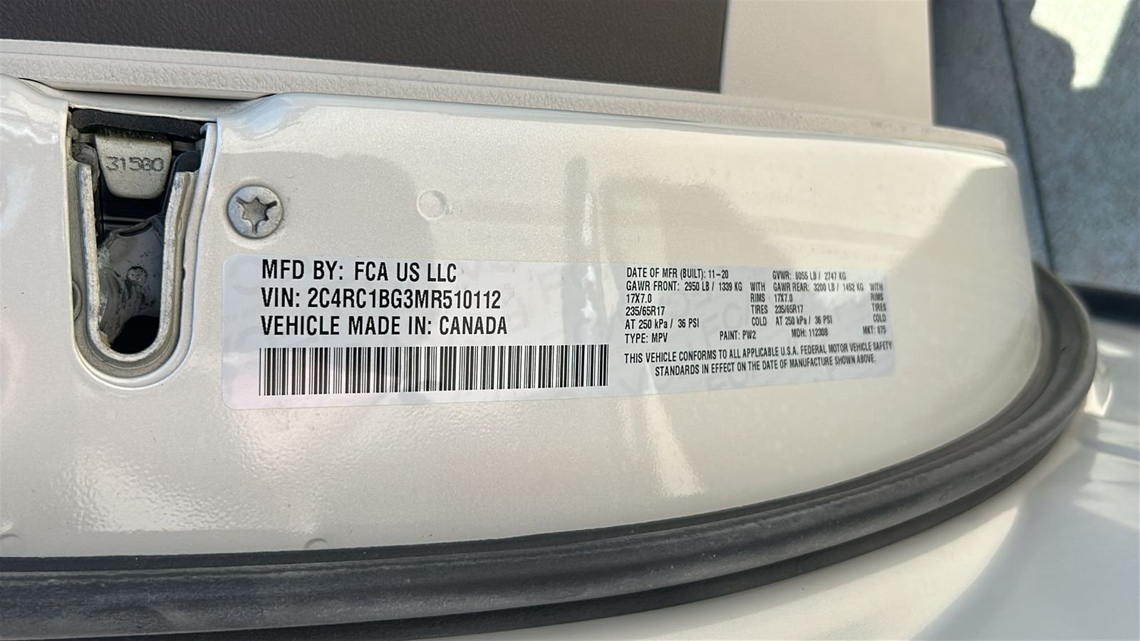 Used 2021 White Chrysler Touring L image 34