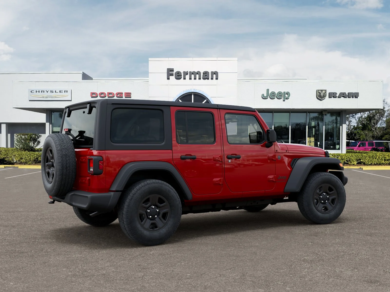 New 2026 Firecracker Red Clear-Coat Exterior Paint Jeep Sport image 39