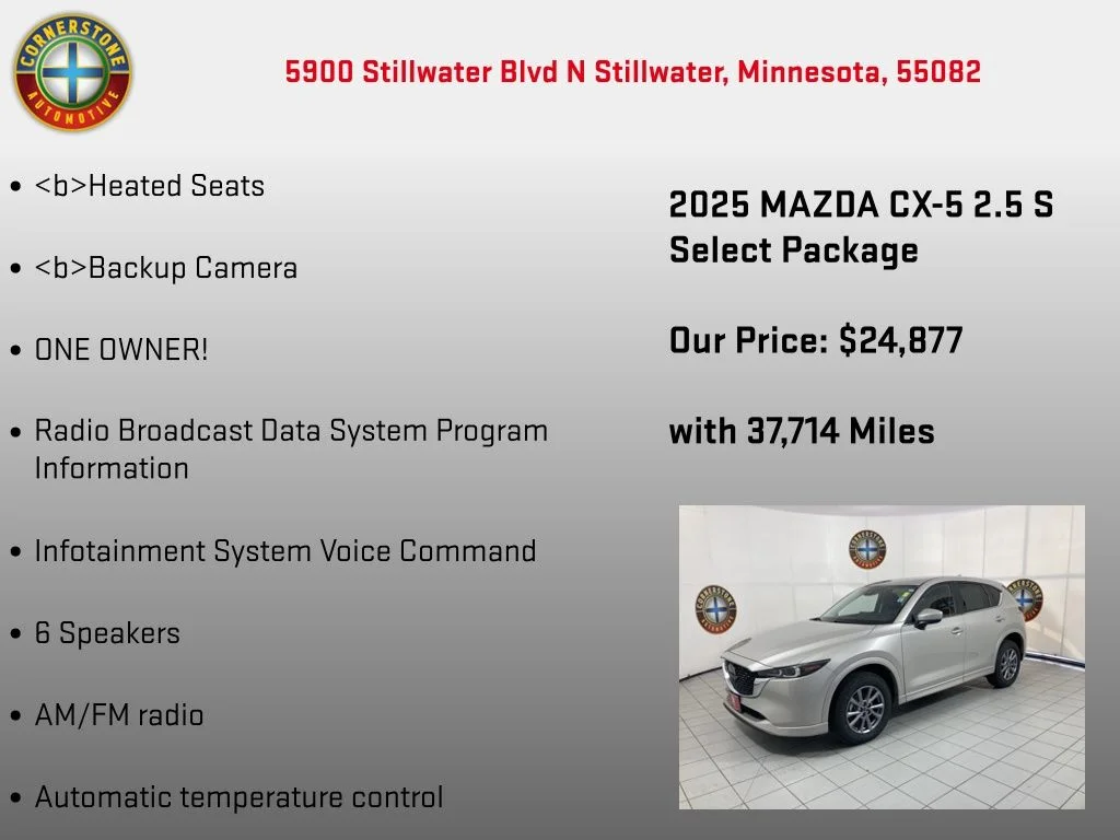 Used 2025 Silver Mazda 2.5 S Select Package image 5