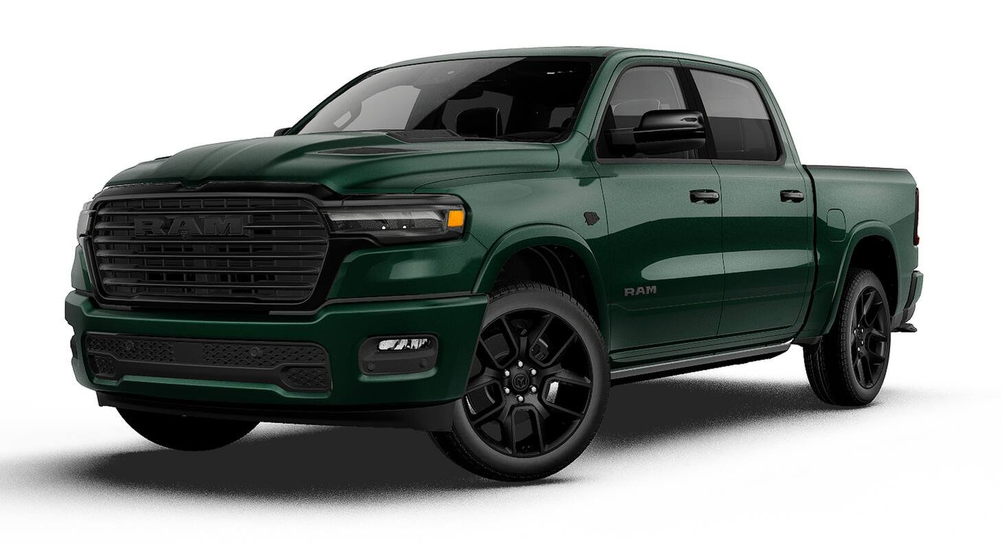New 2027 Serrano-Green Metallic Exterior Paint RAM LARAMIE image 13
