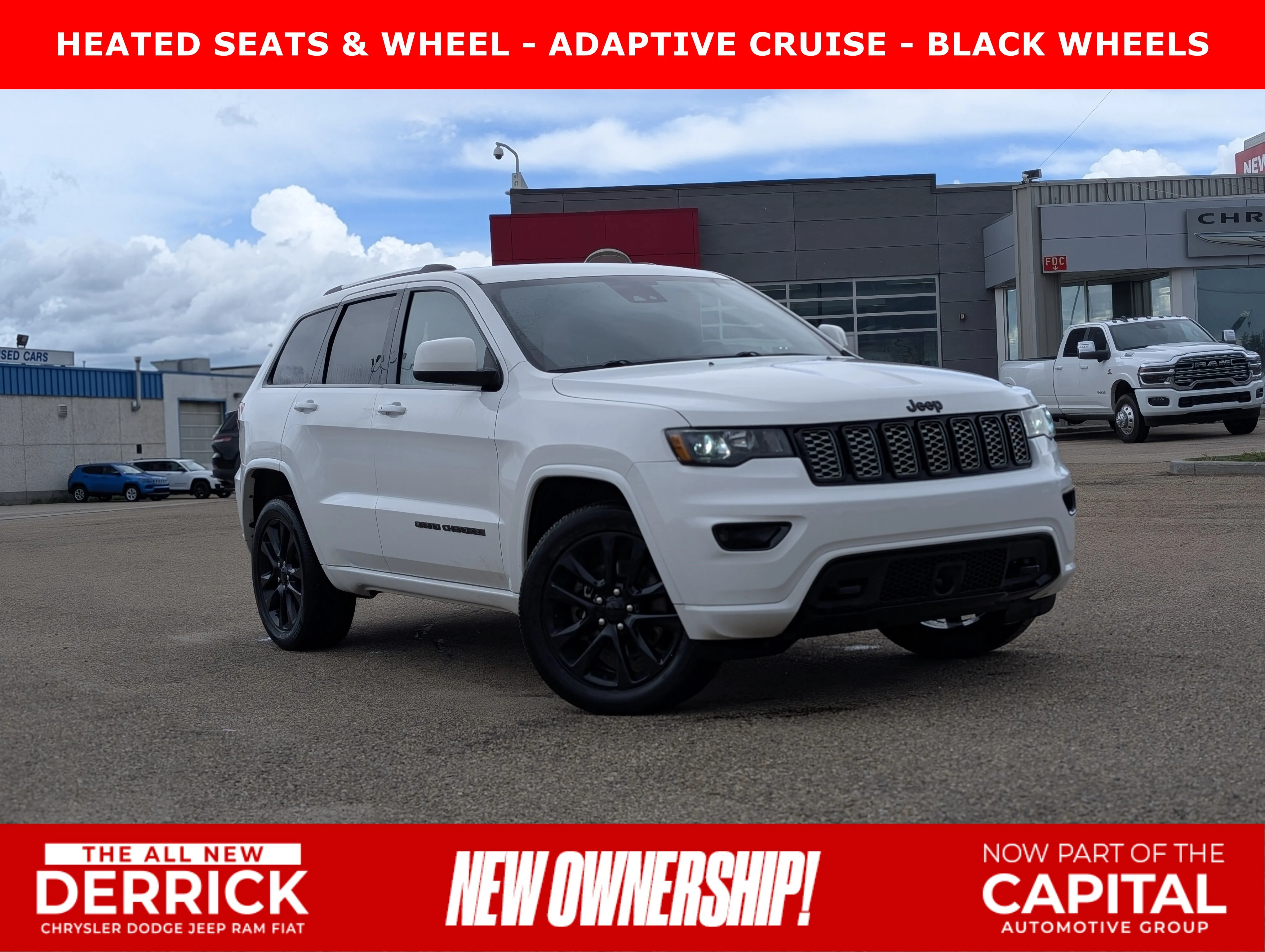 Used 2021 Bright White Jeep Altitude image 1