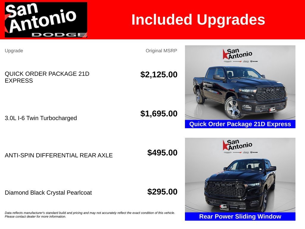 New 2026 Diamond Black Crystal Pearl-Coat Exterior Paint RAM Express image 6