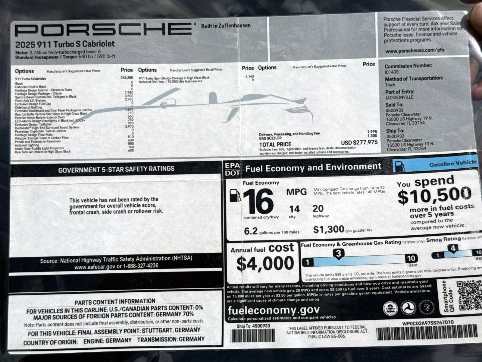 Used 2025 Black Porsche Turbo image 23