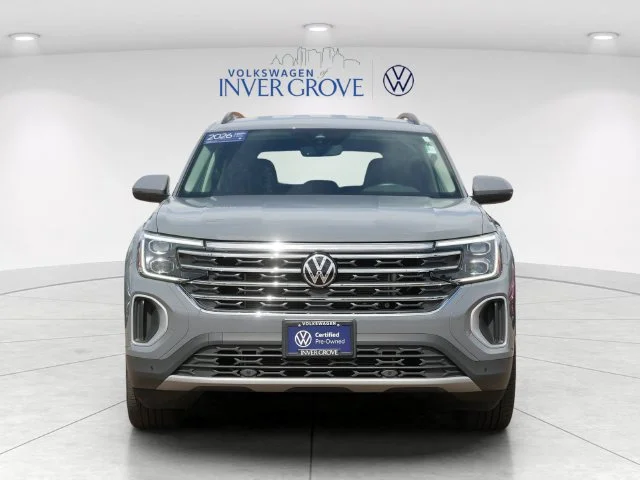Certified 2026 Volkswagen Atlas SE w/Tech with VIN 1V2HN2CA0TC501542 for sale in Inver Grove Heights, Minnesota