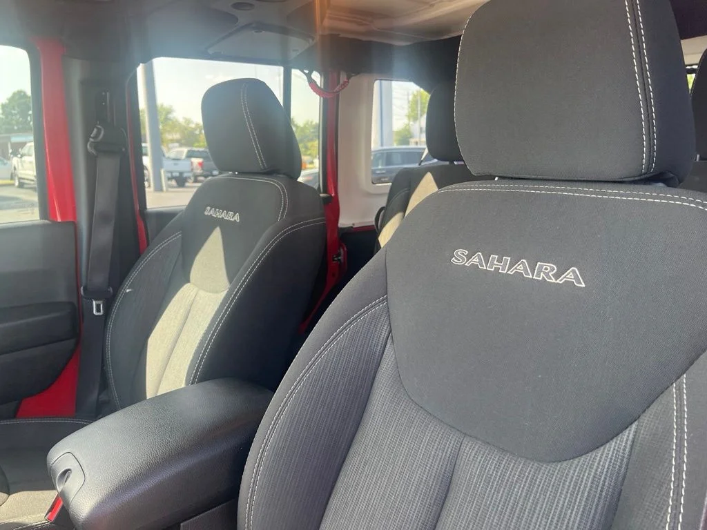 Used 2017 Firecracker Red Clearcoat Jeep Unlimited Sahara image 8