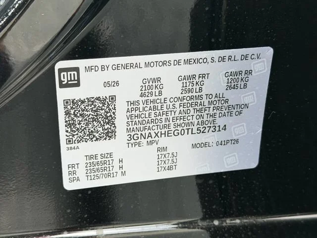 New 2026 Mosaic Black Metallic Chevrolet LT image 10