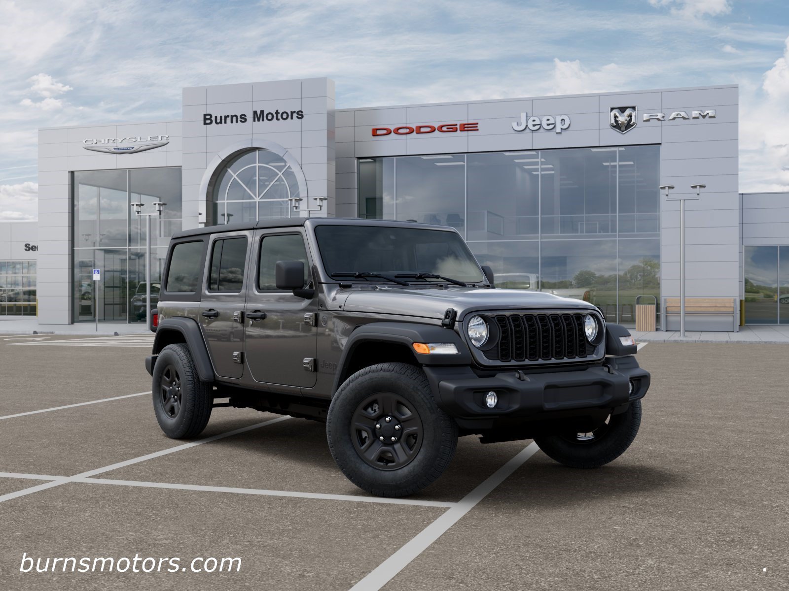 New 2026 Granite Crystal Metallic Clear-Coat Exterior Paint Jeep Sport 4-Door image 5