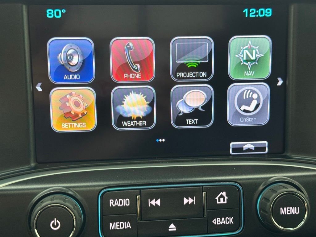 Used 2018 White Frost Tricoat GMC SLT image 26