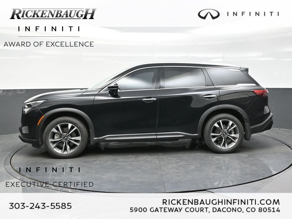 Certified Used 2023 Black INFINITI LUXE image 3