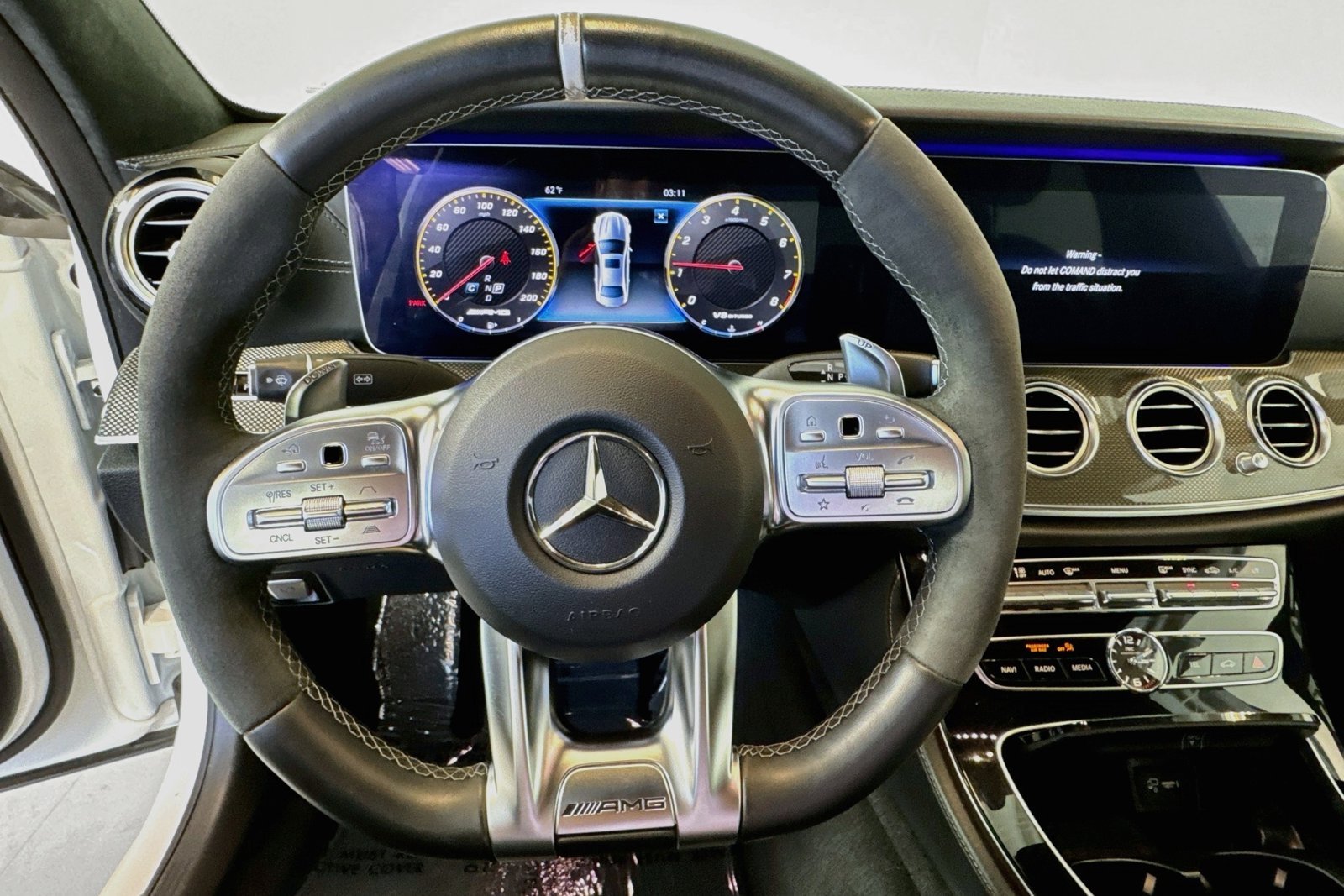 Used 2020 Designo Diamond White Metallic Mercedes-Benz AMG® E 63 S image 11