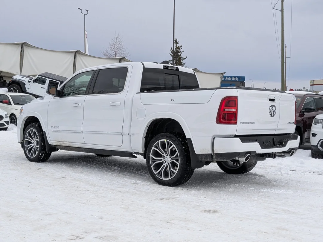 New 2026 White RAM Tungsten - - Hurricane HO Turbo - Multi-Function Tailgate - Prem Lthr - Trailer Brake & More! image 6