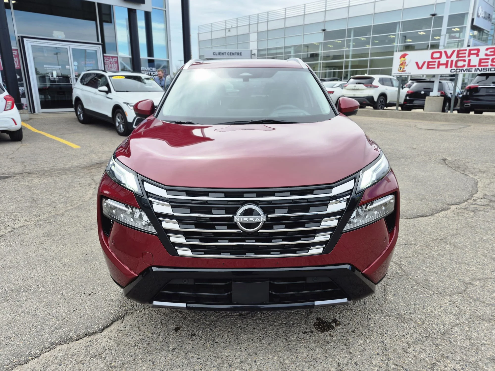 Certified Used 2024 Scarlet Ember Tintcoat Nissan Platinum AWD*Adaptive Cruise | Remote Start | Nav | 360 Cam | Htd Leather | Pano Roof | Htd Wheel image 4