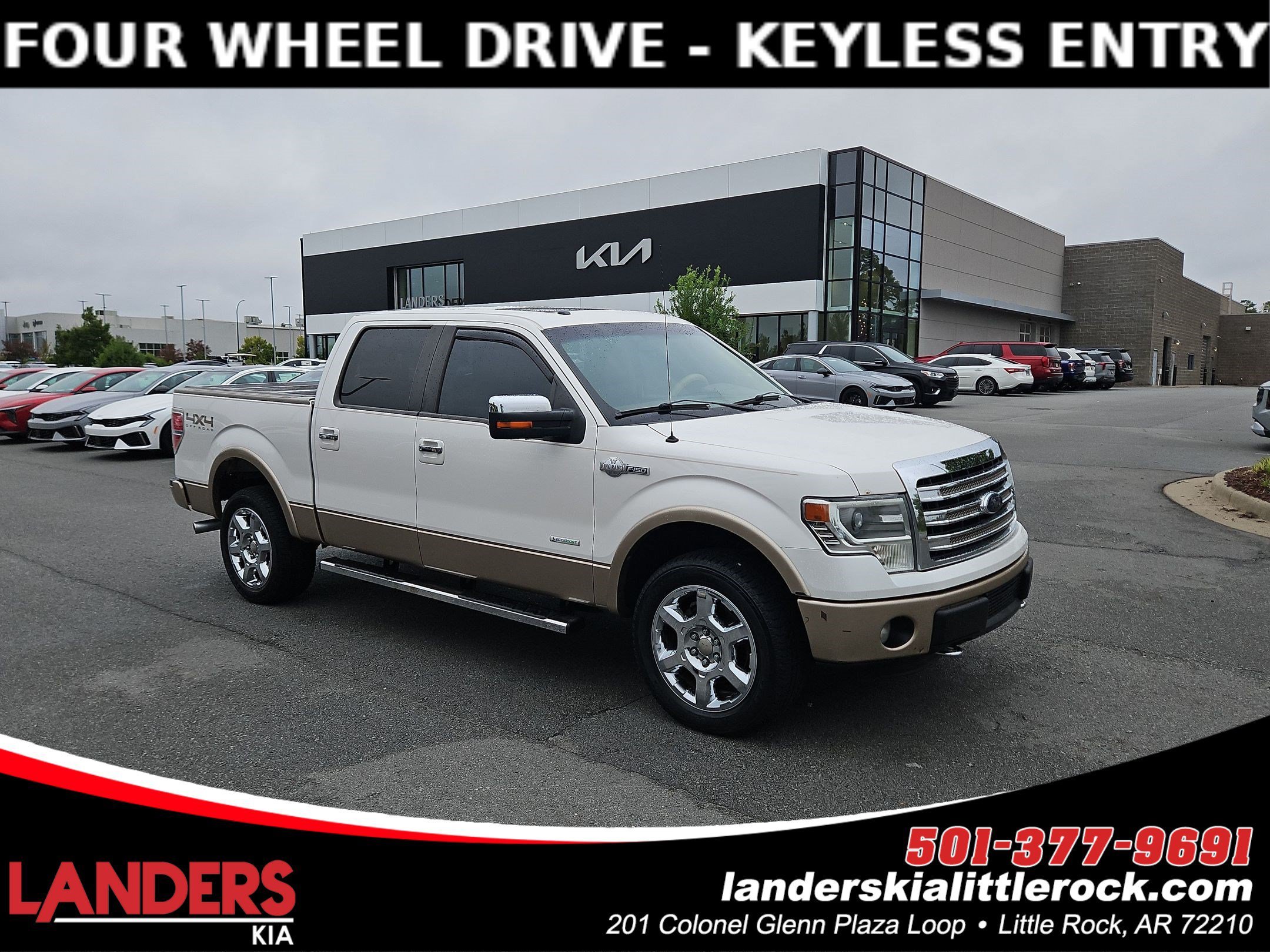 Used 2013 White Platinum Metallic Tri-Coat Ford King Ranch image 1
