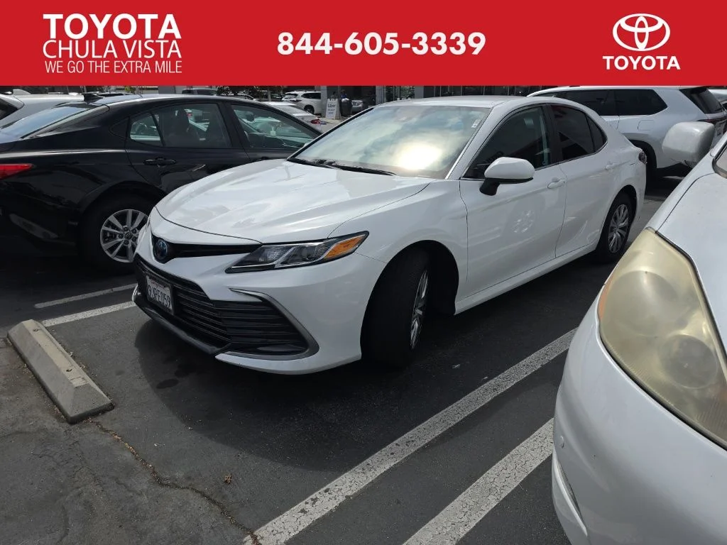 Used 2023 White Toyota LE image 1