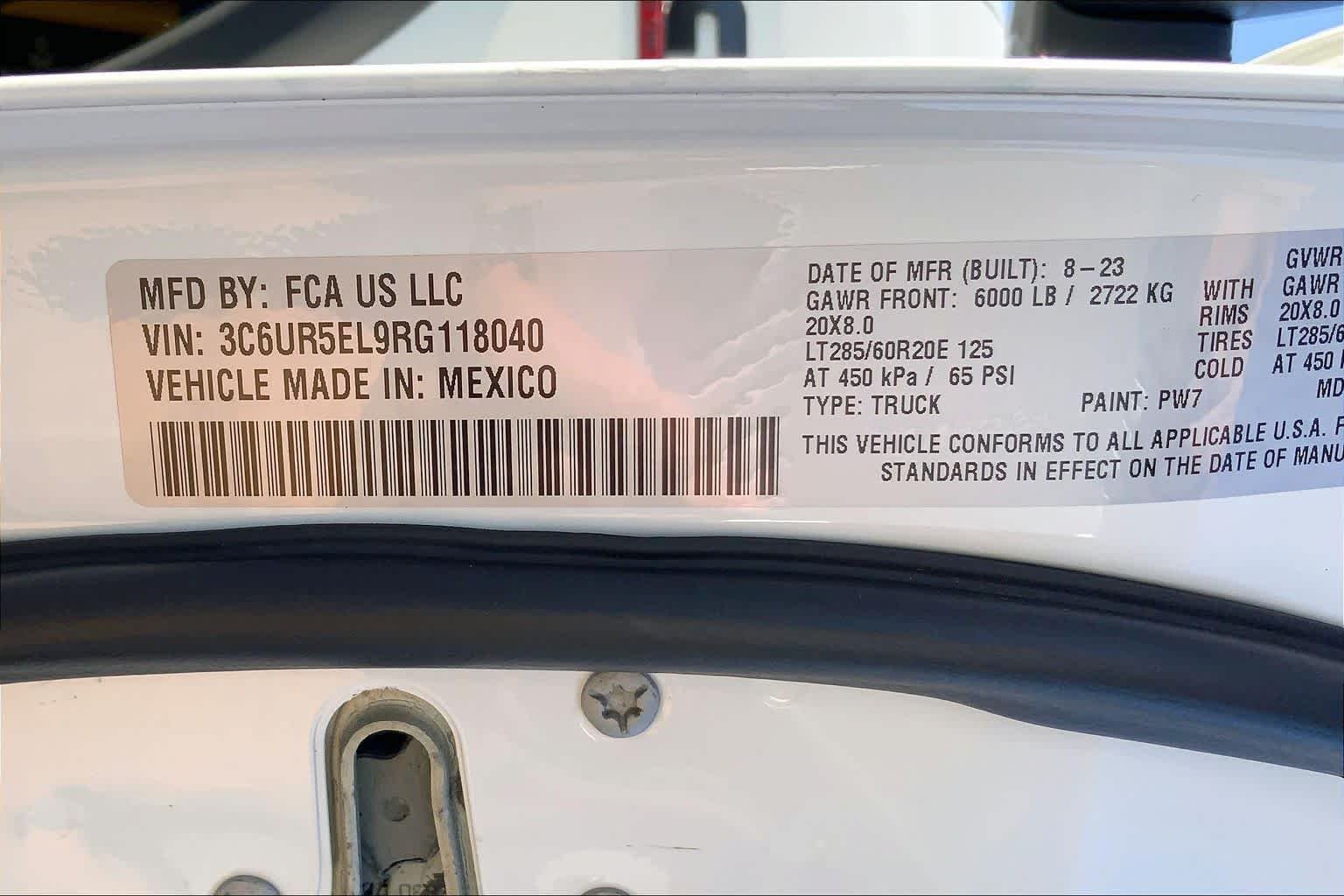 Used 2024 Bright White Clearcoat Ram Rebel image 31
