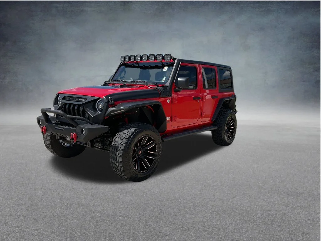 Used 2019 Red Jeep Unlimited Sport S image 3