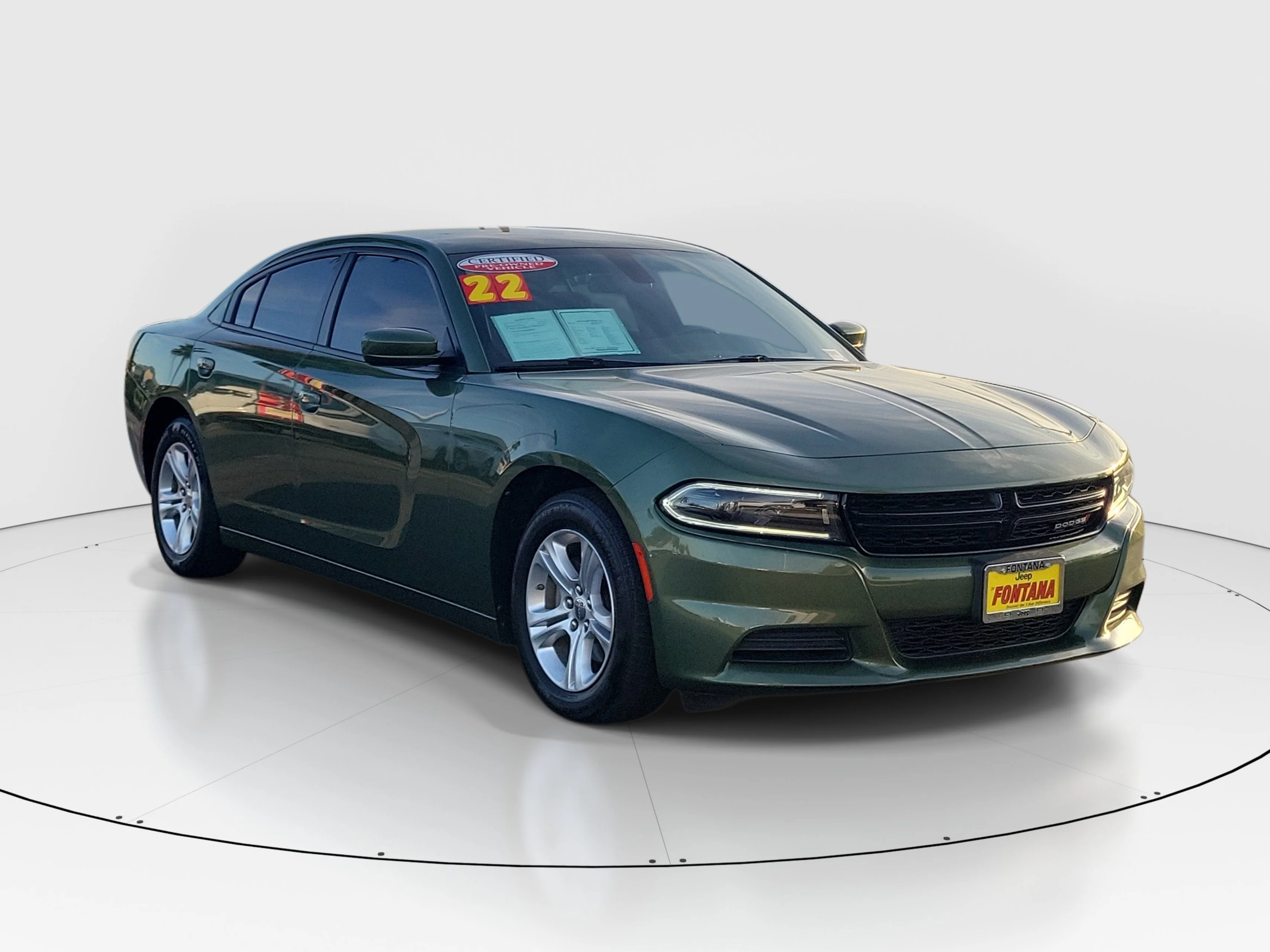 Certified Used 2022 Green Dodge SXT image 8