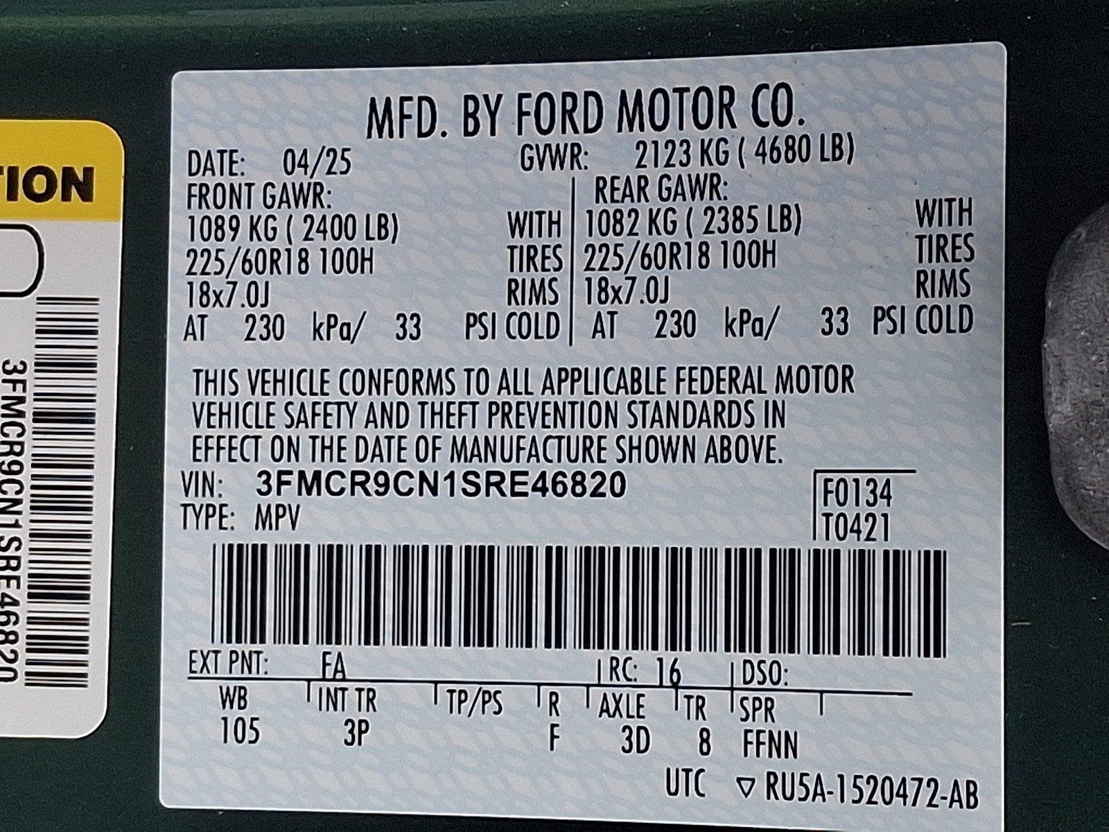 Used 2025 Eruption Green Metallic Ford Outer Banks image 27