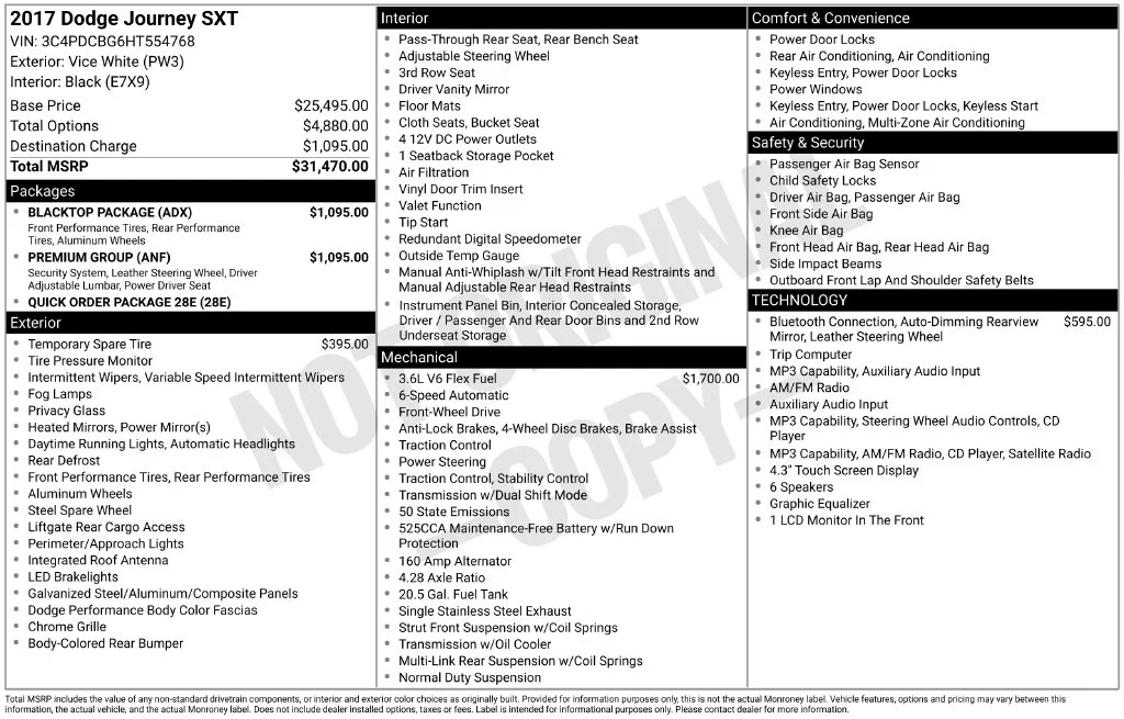 Used 2017 White Dodge SXT image 6