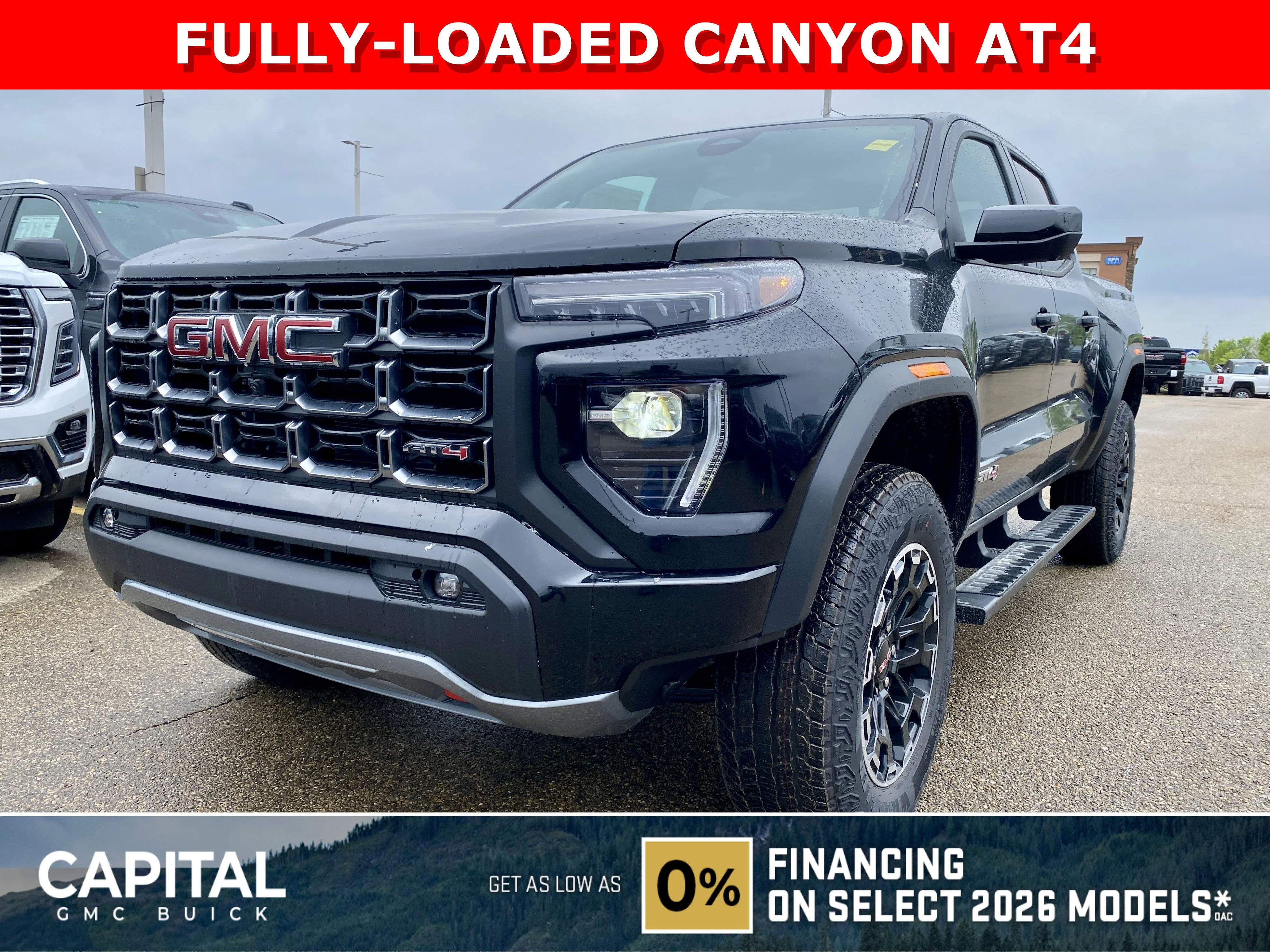 New 2026 ONYX BLACK GMC 4WD AT4 image 1