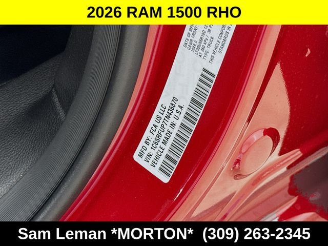 New 2026 Molten Red Pearl-Coat Exterior Paint Ram RHO image 31