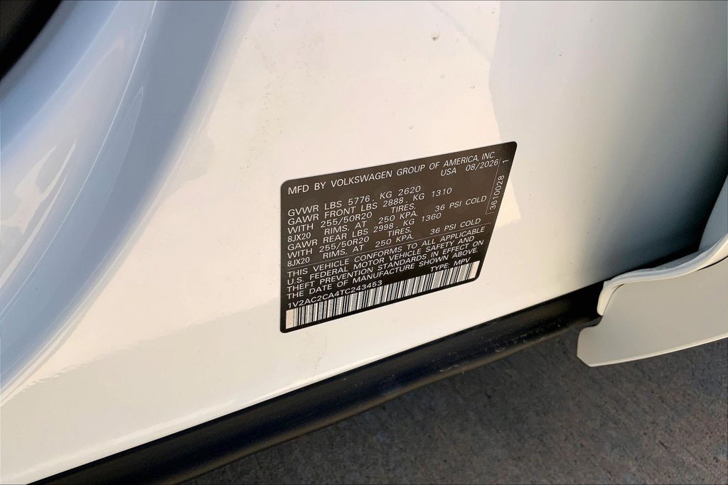 New 2026 Opal White Pearl Volkswagen SEL R-Line Black image 8