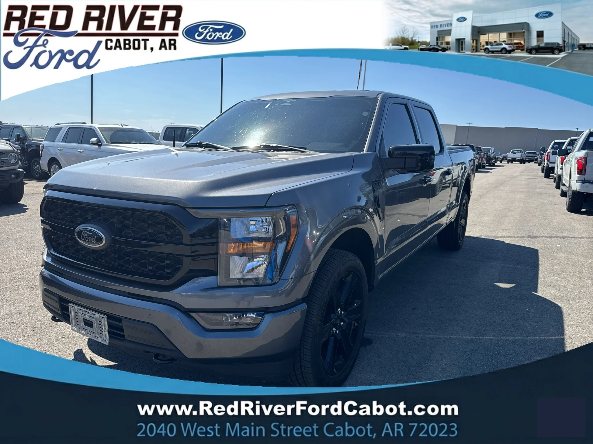 Used 2023 Carbonized Gray Metallic Ford XLT image 1