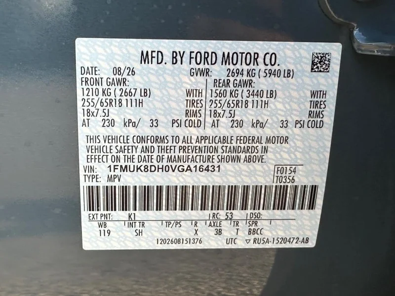 New 2027 Vapor Blue Metallic Ford Active w/100A Pkg 4WD image 18