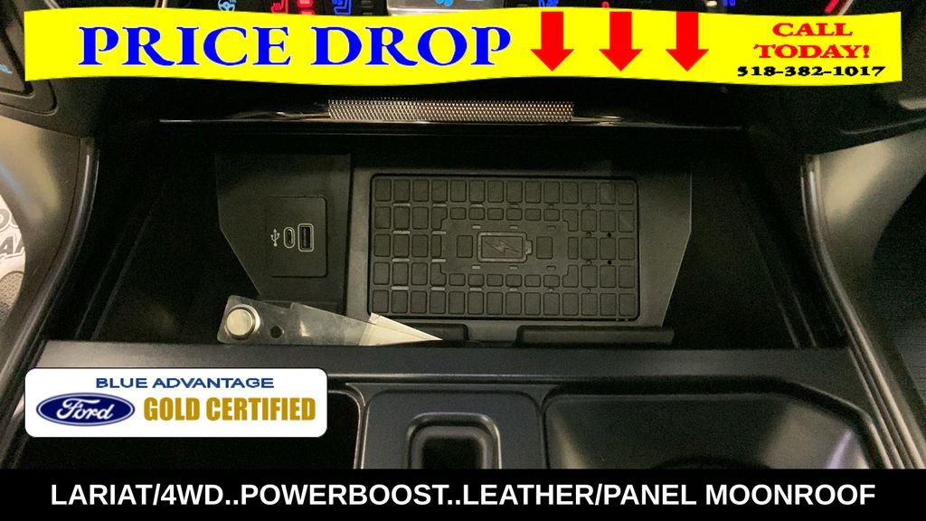 Certified Used 2025 White Metallic Ford Lariat image 46