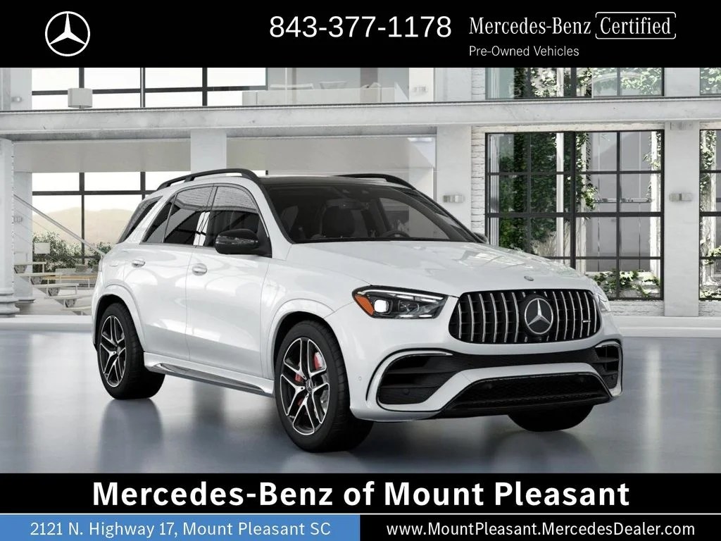 Certified Used 2025 MANUFAKTUR Moonlight White Metallic Mercedes-AMG GLE 63 S AMG® image 10