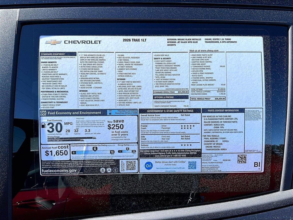 New 2026 Chevrolet Trax LT 4D Sport Utility