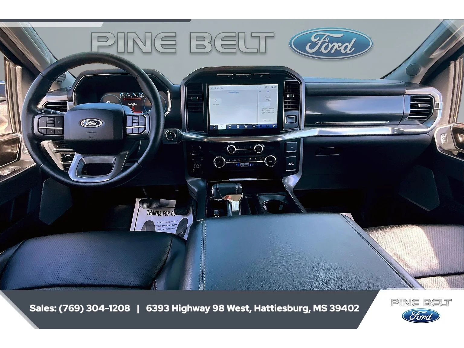 Used 2022 Antimatter Blue Metallic Ford LARIAT image 14