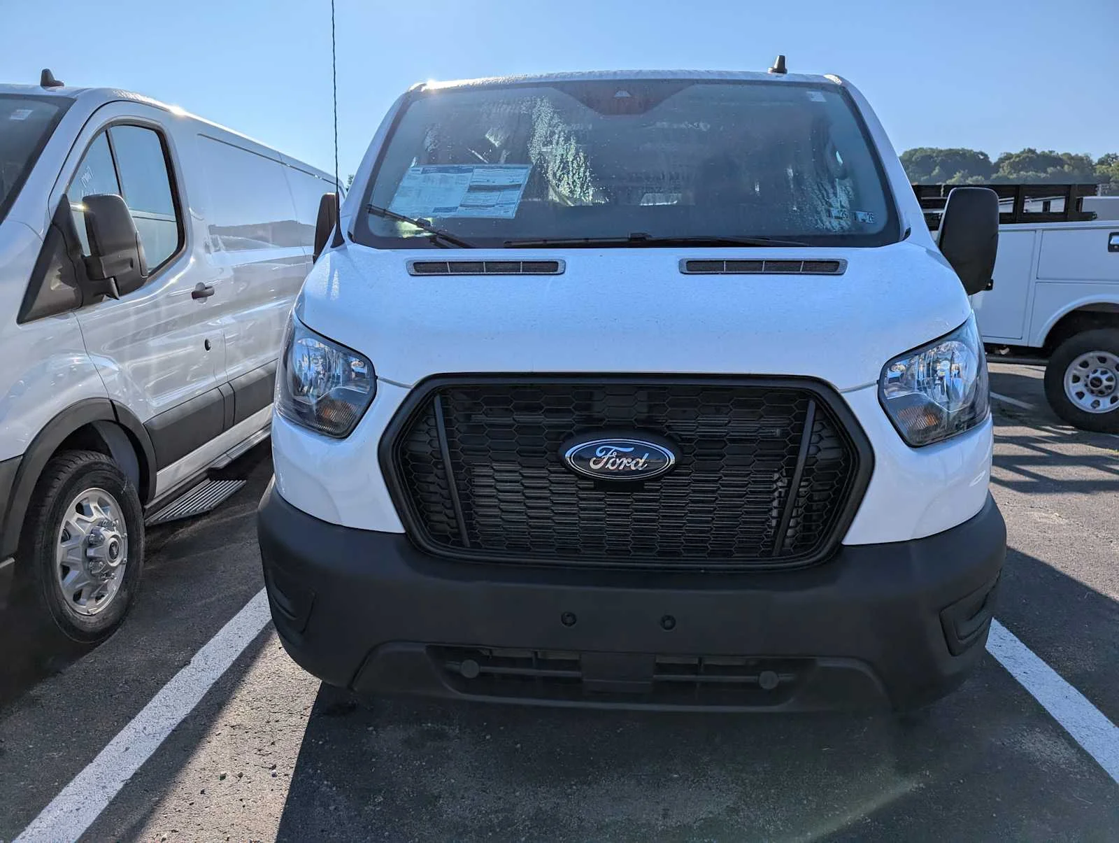 New 2025 Oxford White Ford Cargo Van image 2