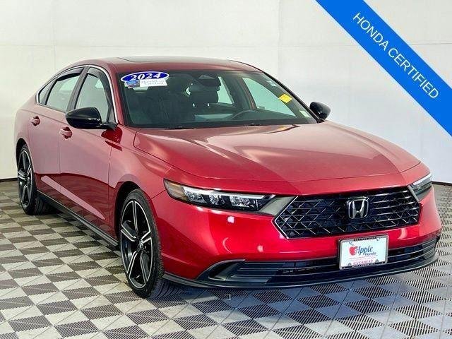 Certified Used 2024 Radiant Red Metallic Honda Sport image 1