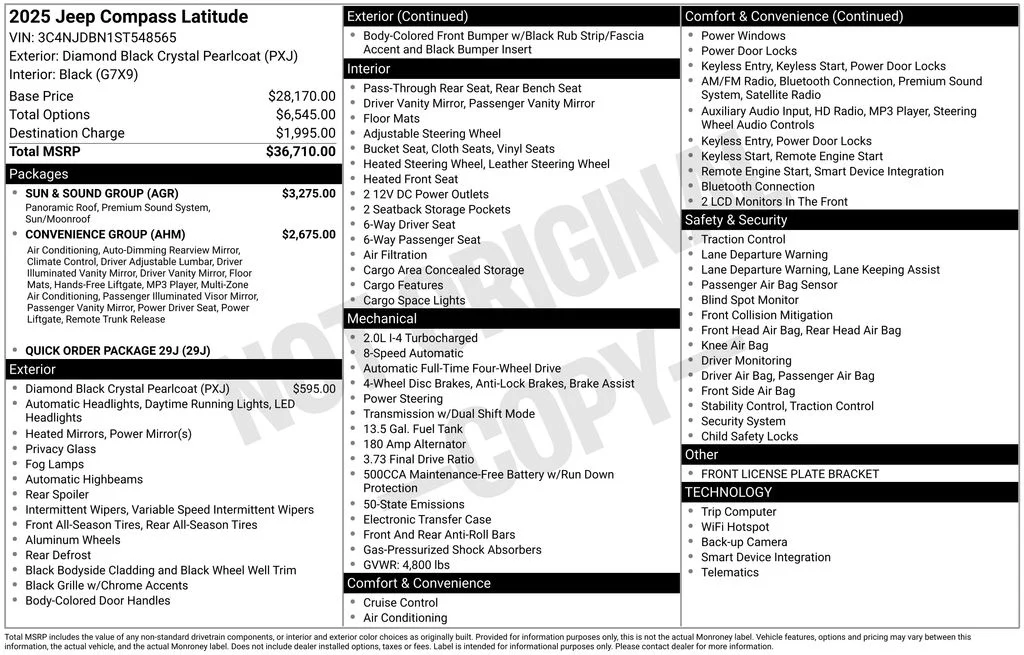 Used 2025 Diamond Black Jeep Latitude image 5