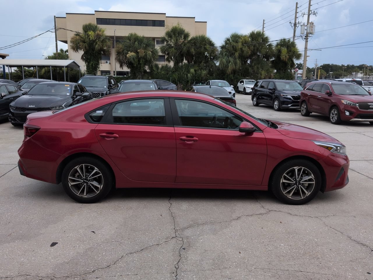 Certified Used 2023 Currant Red Kia LXS image 3