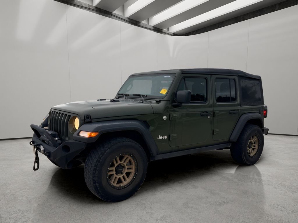 Used 2020 Sarge Green Clearcoat Jeep Sport image 2