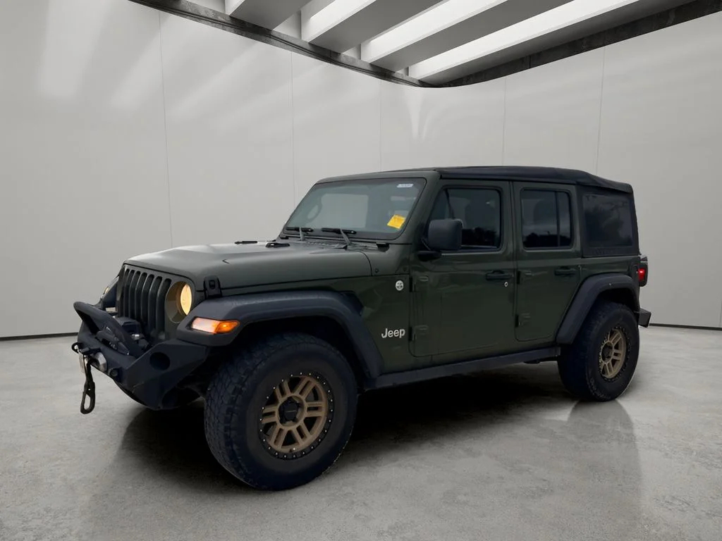 Used 2020 Sarge Green Clearcoat Jeep Sport image 2